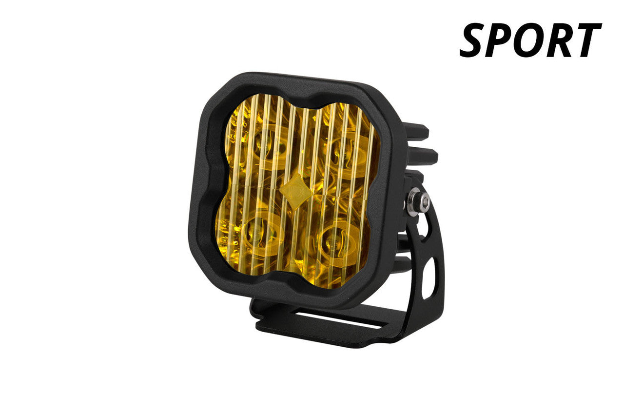 Diode Dynamics SS3 Sport ABL Yellow Flood Standard Single