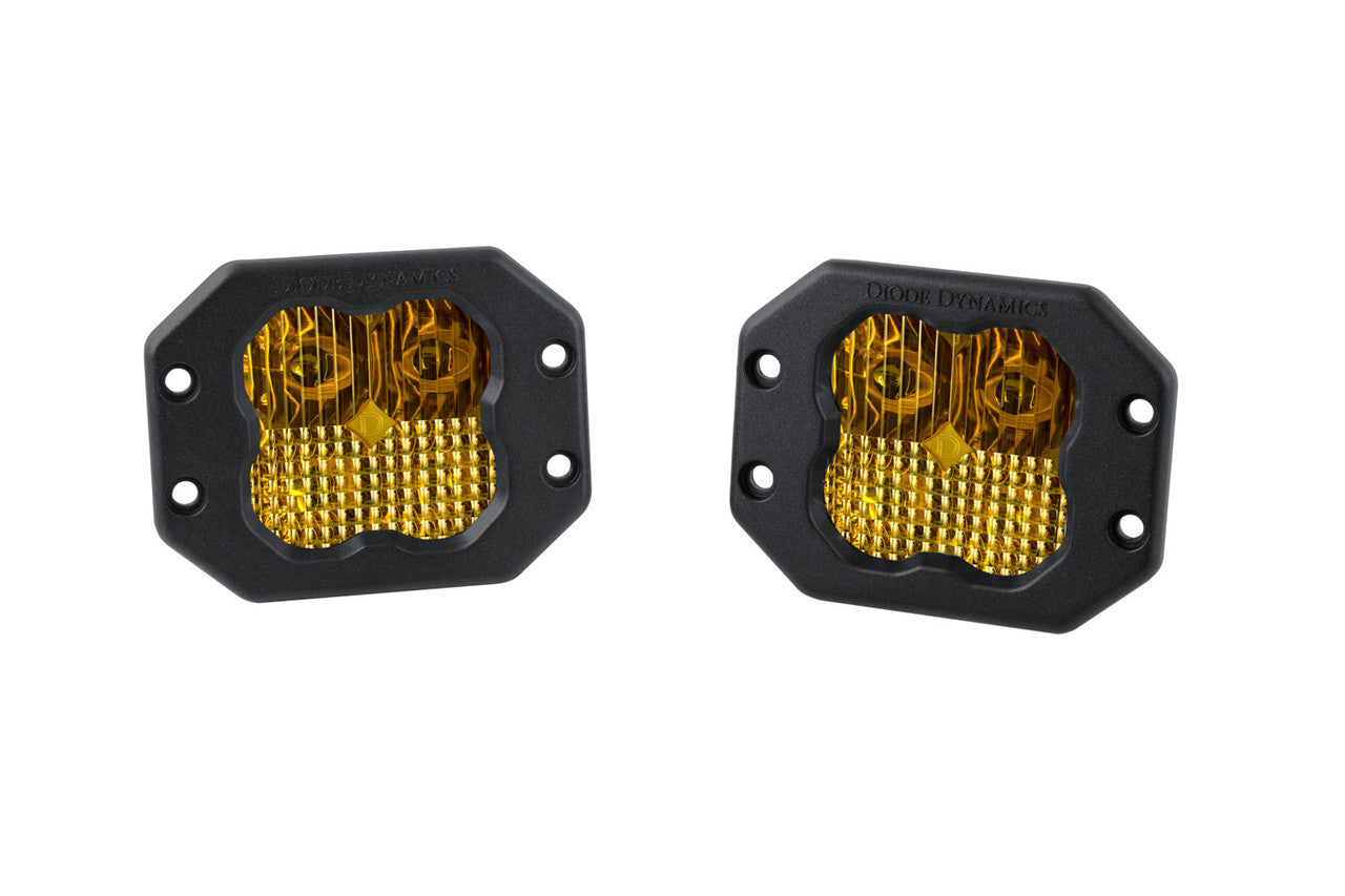 Diode Dynamics SS3 Sport ABL Yellow Combo Flush Pair