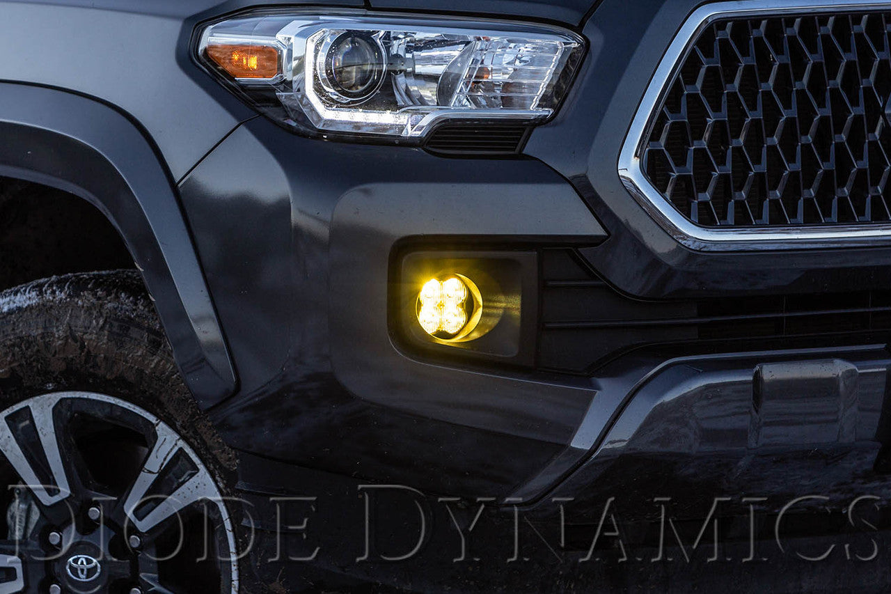 Diode Dynamics SS3 LED Fog Light Kit for 2016-2021 Toyota Tacoma White SAE-DOT Driving Sport w- Backlight