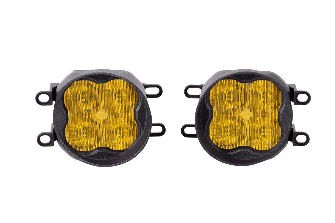 Diode Dynamics SS3 LED Fog Light Kit for 2006-2012 Toyota RAV4 Yellow SAE-DOT Fog Pro w- Backlight