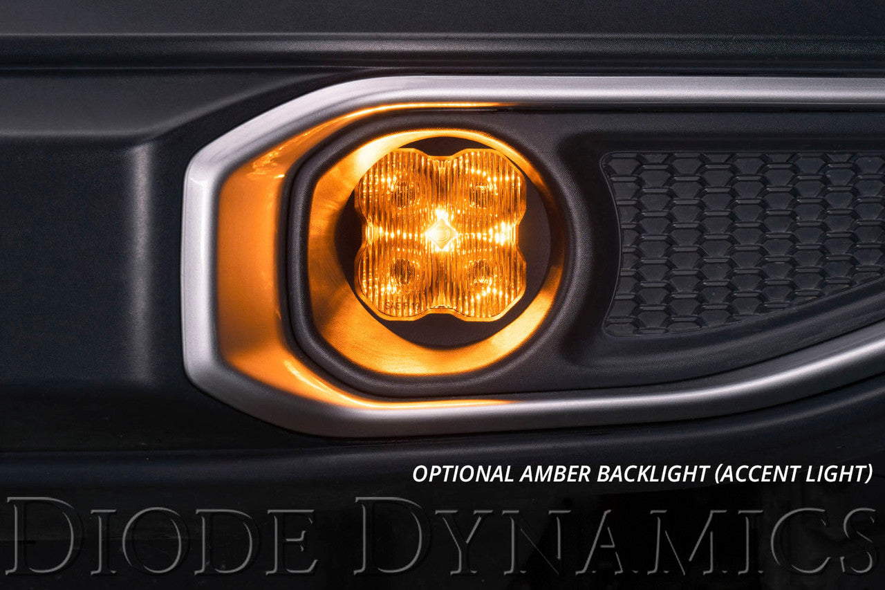 Diode Dynamics SS3 LED Fog Light Kit for 2007-2014 GMC Yukon White SAE-DOT Fog Sport w- Backlight