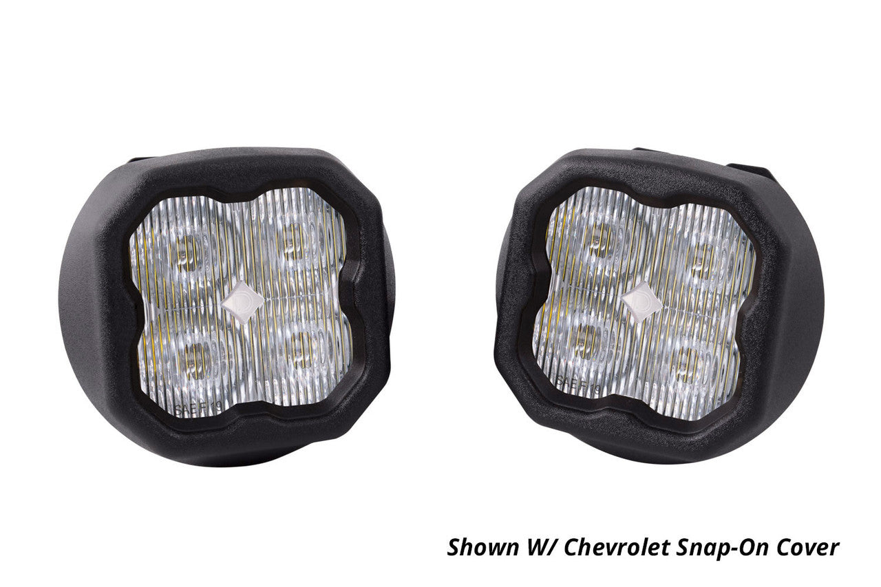 Diode Dynamics SS3 LED Fog Light Kit for 2007-2014 Chevrolet Suburban White SAE-DOT Driving Pro w- Backlight
