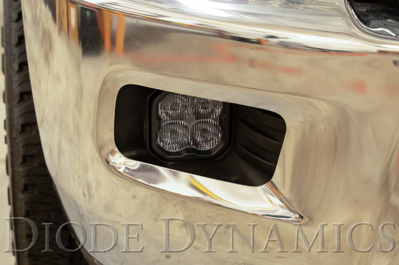 Diode Dynamics SS3 LED Fog Light Kit for 2009-2012 Ram 1500 Yellow SAE-DOT Fog Sport w- Backlight