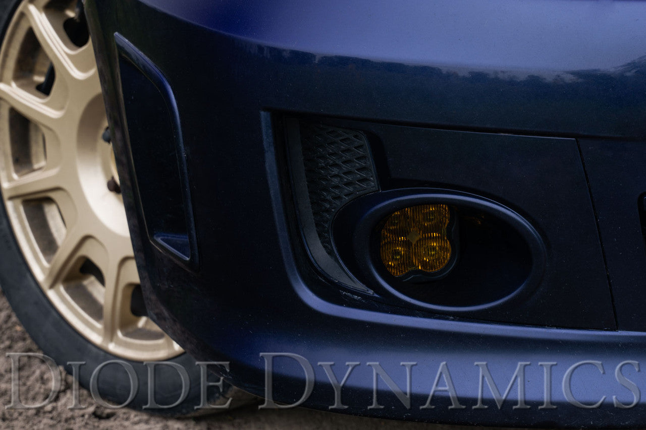 Diode Dynamics SS3 LED Fog Light Kit for 2011-2014 Subaru WRX-STIWhite SAE-DOT Fog Pro w- Backlight