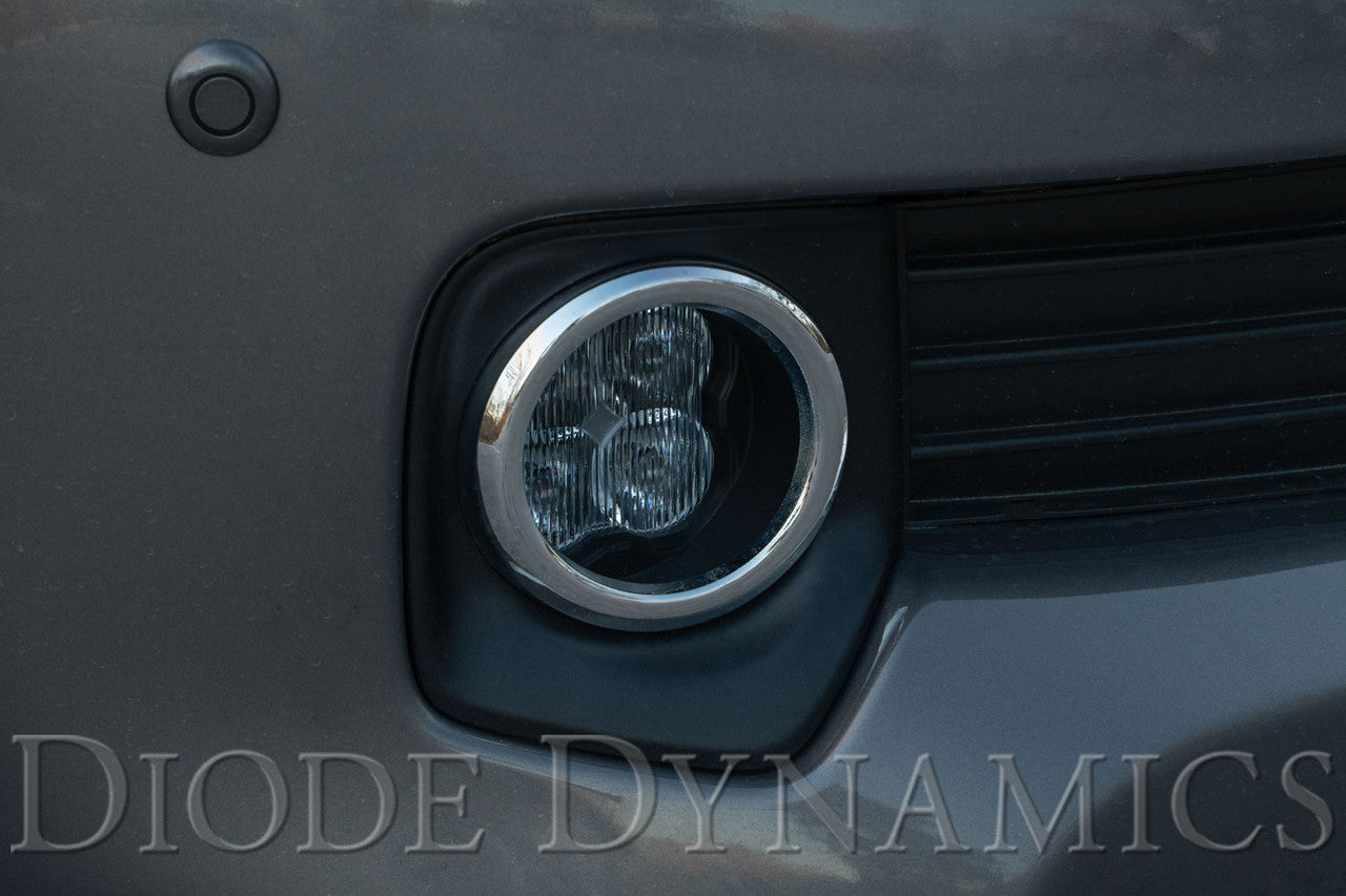Diode Dynamics SS3 LED Fog Light Kit for 2018-2020 Toyota Sienna, Yellow SAE-DOT Fog Sport with Backlight
