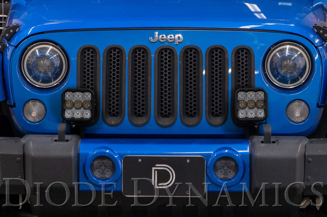 Diode Dynamics Jeep JK SS5 CrossLink Bumper Lightbar Kit Pro Driving
