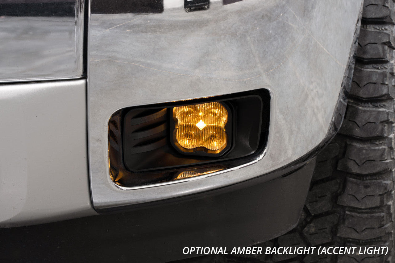 Diode Dynamics SS3 LED Fog Light Kit for 2007-2015 Chevrolet Silverado, Yellow SAE-DOT Fog Max