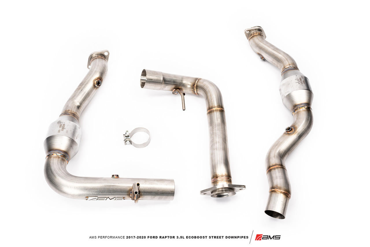 AMS Performance 2017-2020 Ford Raptor 3.5L EcoBoost Street Downpipes AMS.45.05.0001-2 