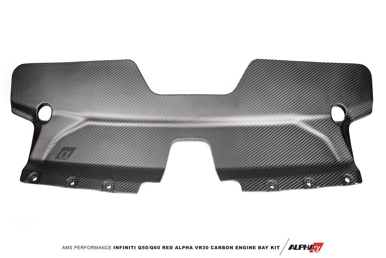  AMS Performance Infiniti Q50 / Q60 Red Alpha Matte Carbon Front Duct ALP.28.06.0002-1 