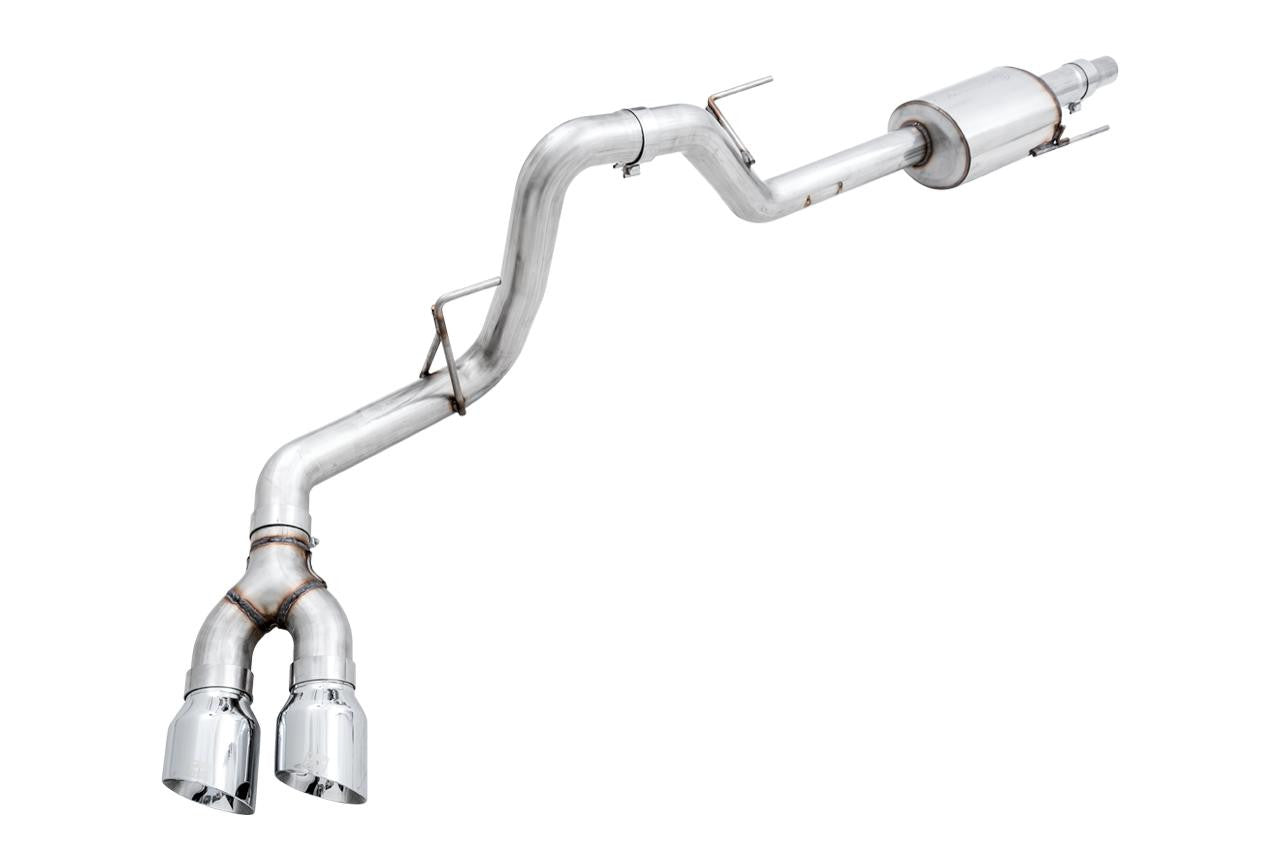 AWE Tuning AWE 0FG Single Exit Exhaust for '15-'20 F-150 - 4.5" Chrome Silver Tips 3015-22066 