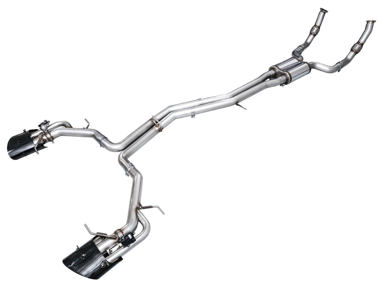 AWE Tuning AWE SwitchPath Exhaust for C8 Audi RS 6/RS 7 - Diamond Black RS-style Tips 3025-33776 