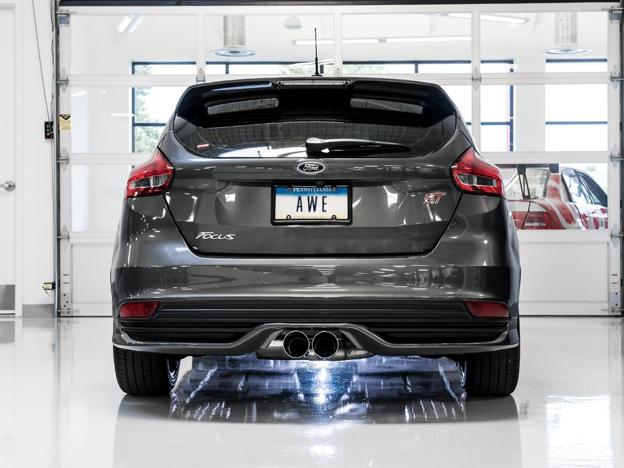 AWE Tuning AWE Touring Edition Cat-back Exhaust for Ford Focus ST - Non-Resonated - Chrome Silver Tips 3015-32092 