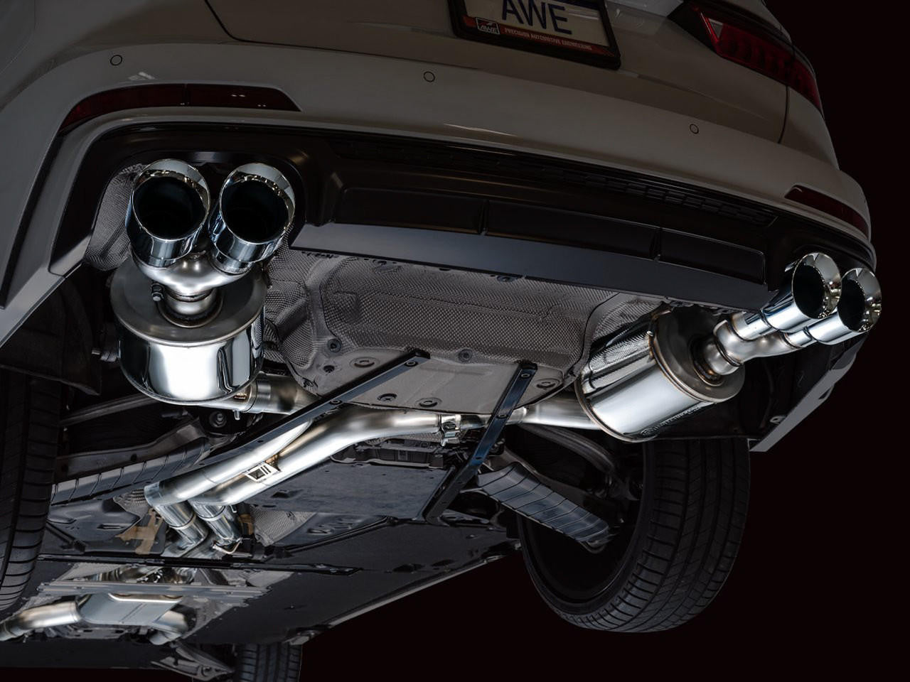 AWE Tuning AWE Touring Edition Exhaust for Audi C8 S6/S7 - Chrome Silver Tips 3015-42103 