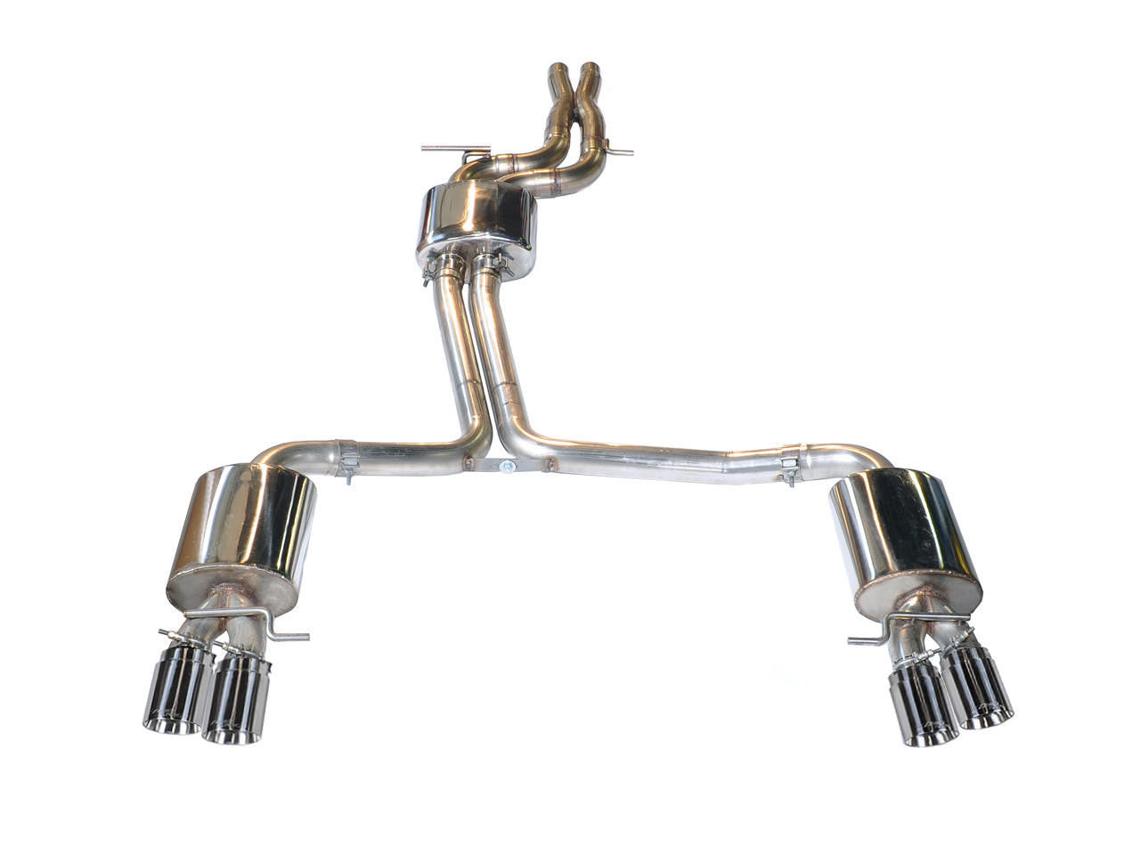 AWE Tuning AWE Touring Edition Exhaust for Audi S5 3.0T - Chrome Silver  Tips (102mm) 3010-42030 