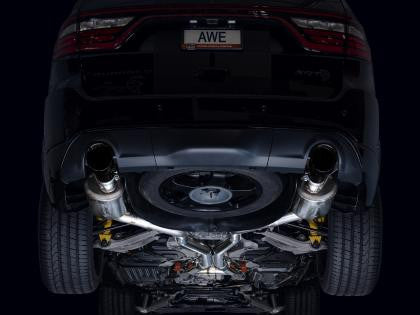 AWE Tuning AWE Touring Edition Exhaust for Dodge Durango 6.4 / 6.2 SC - Diamond Black Tips 