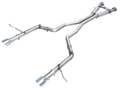 AWE Tuning AWE Track Edition Exhaust for Dodge Durango 6.4 / 6.2 SC - Chrome Silver Tips 