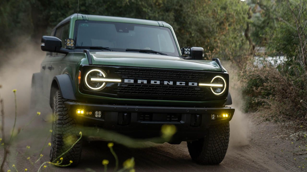 Baja Designs 2021+ Ford Bronco (Steel Bumper) S2 SAE "Pro" Fog Pocket Light Kit 