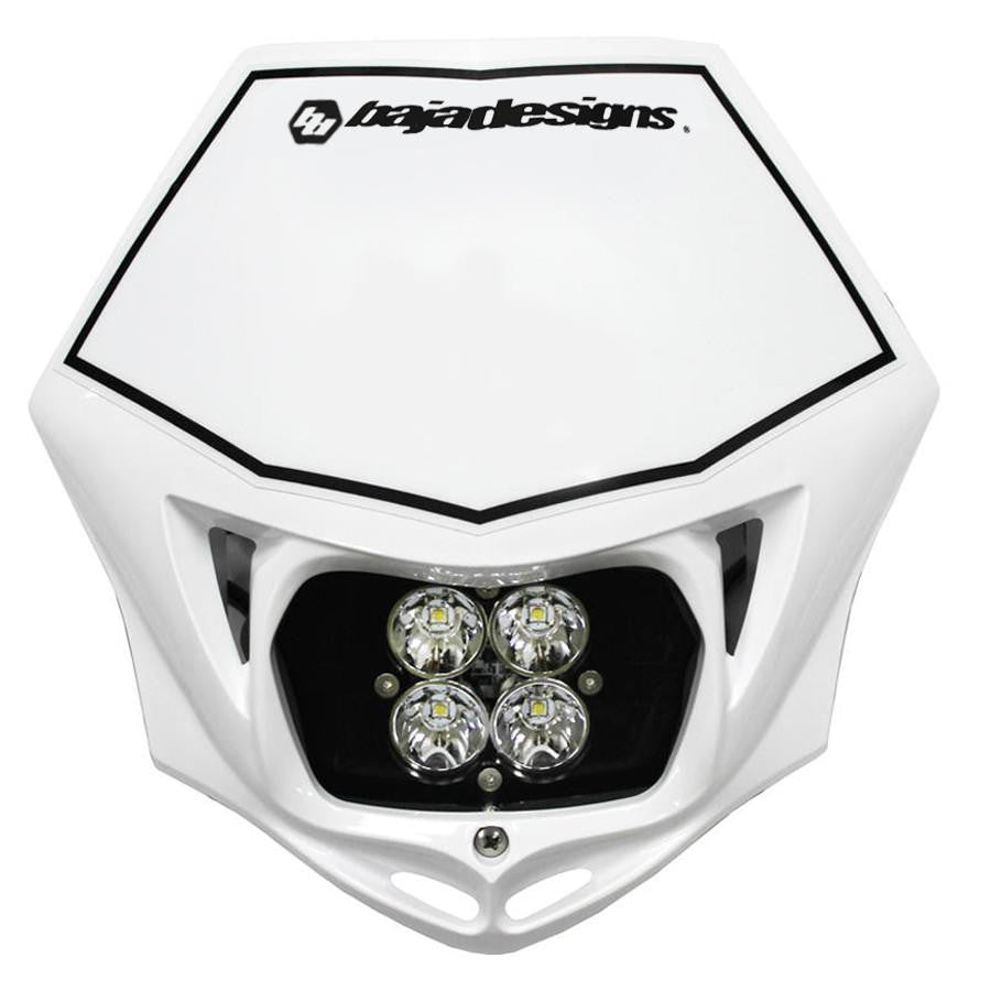  Baja Designs Motorcycle Squadron Sport (D/C) Headlight Kit w/ White Shell, Spot Pattern 557001WT 