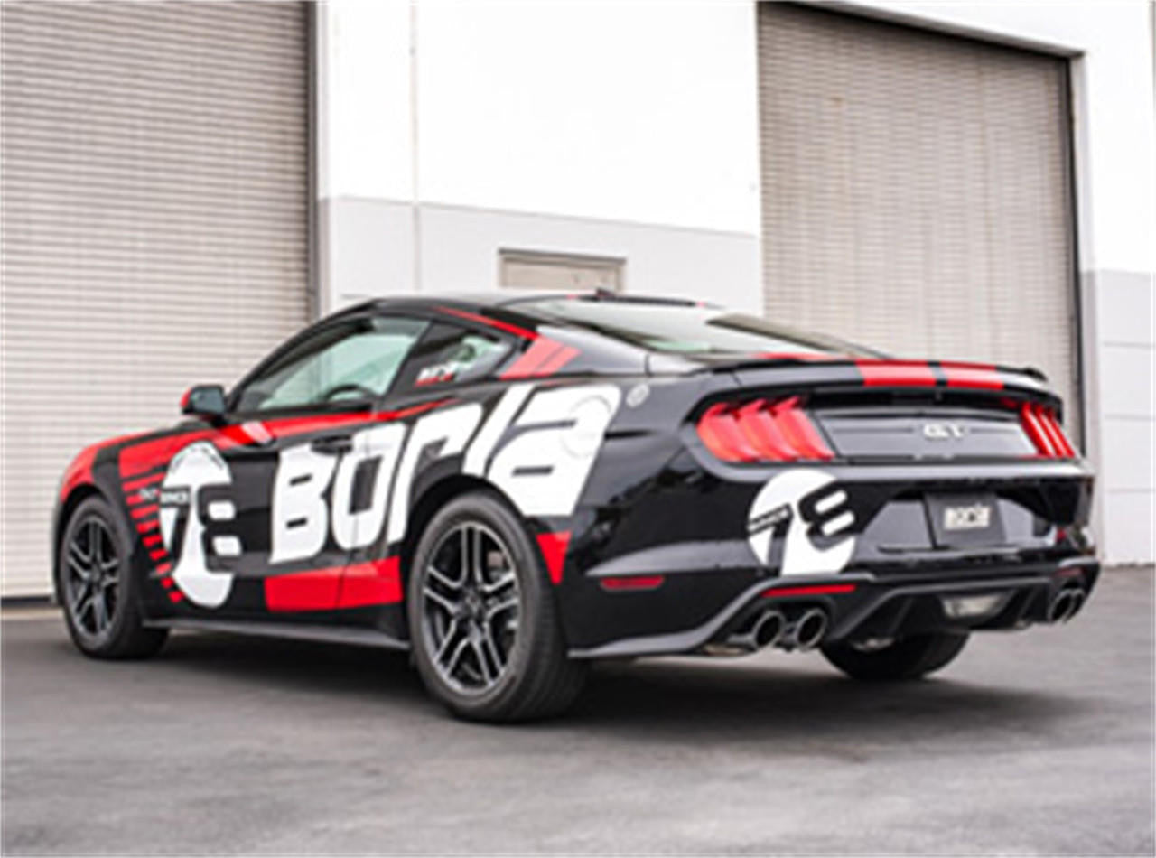 Borla 2018-2021 Ford Mustang GT With Active Exhaust Valve Axle-Back Exhaust System, S-Type, Chrome Tips 11951 
