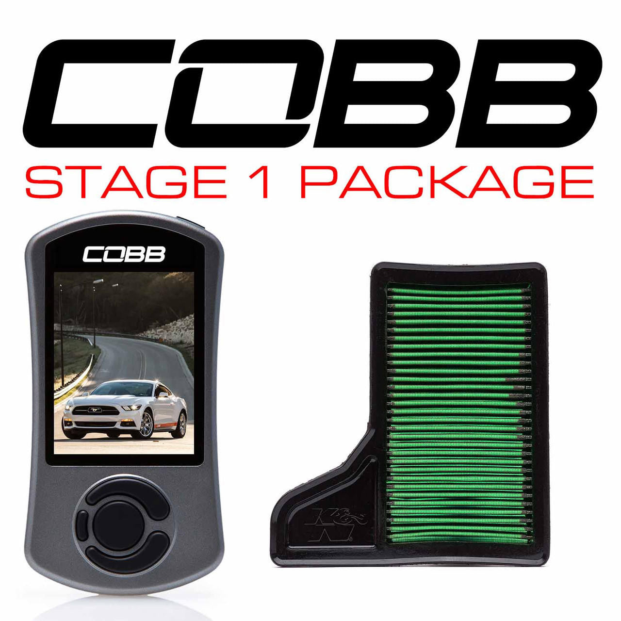  COBB Tuning Stage 1 Power Package for Ford Mustang Ecoboost 15-23 6M1X01 