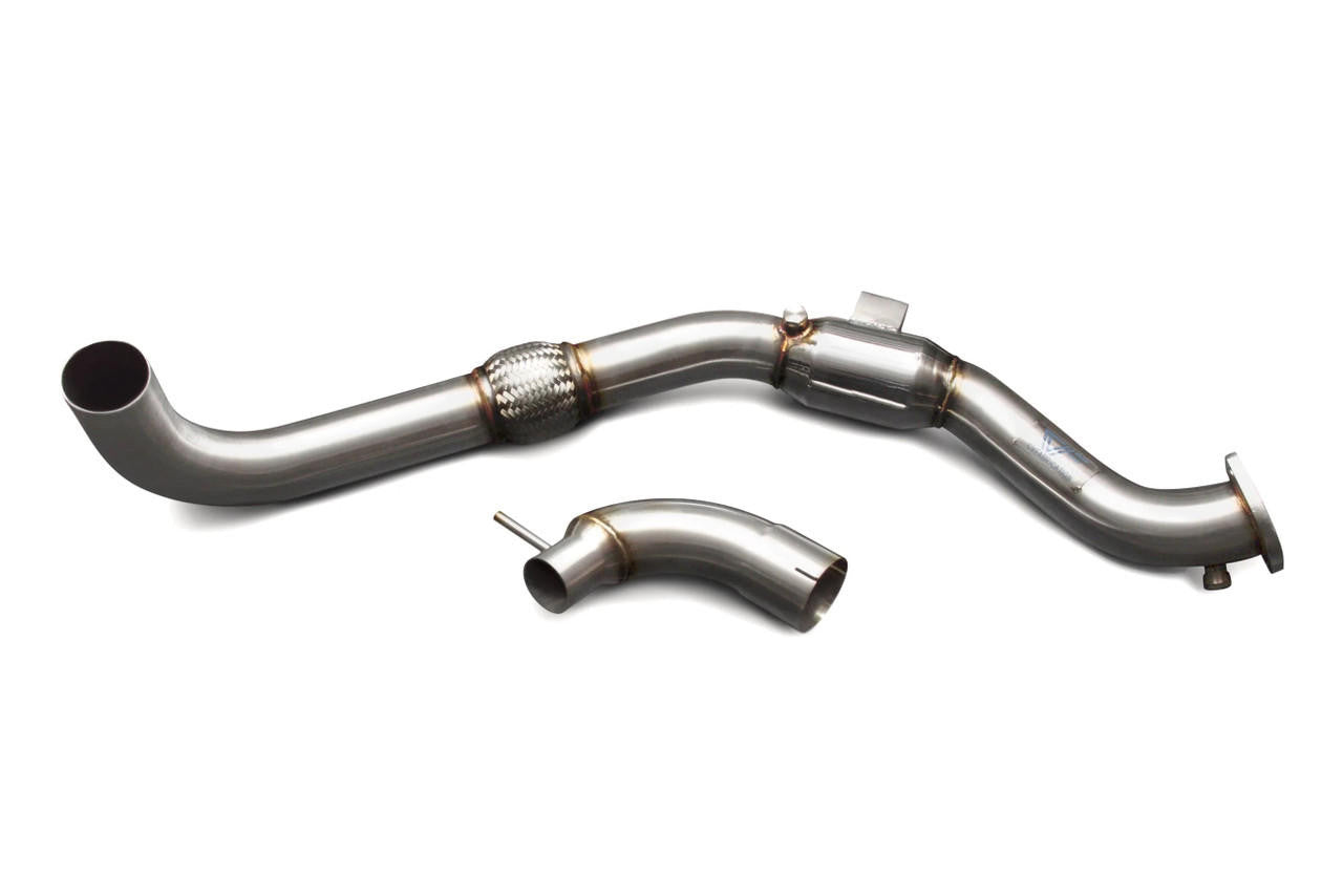  CVF 3" Stainless Steel Catted Downpipe (2015-2023 Ford Mustang EcoBoost) ECOMUSDOW1-CAT 