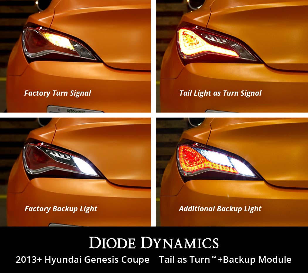Diode Dynamics 2013-2016 Hyundai Genesis Coupe Tail as Turn +Backup Module (USDM) Stage 2 DD3054 