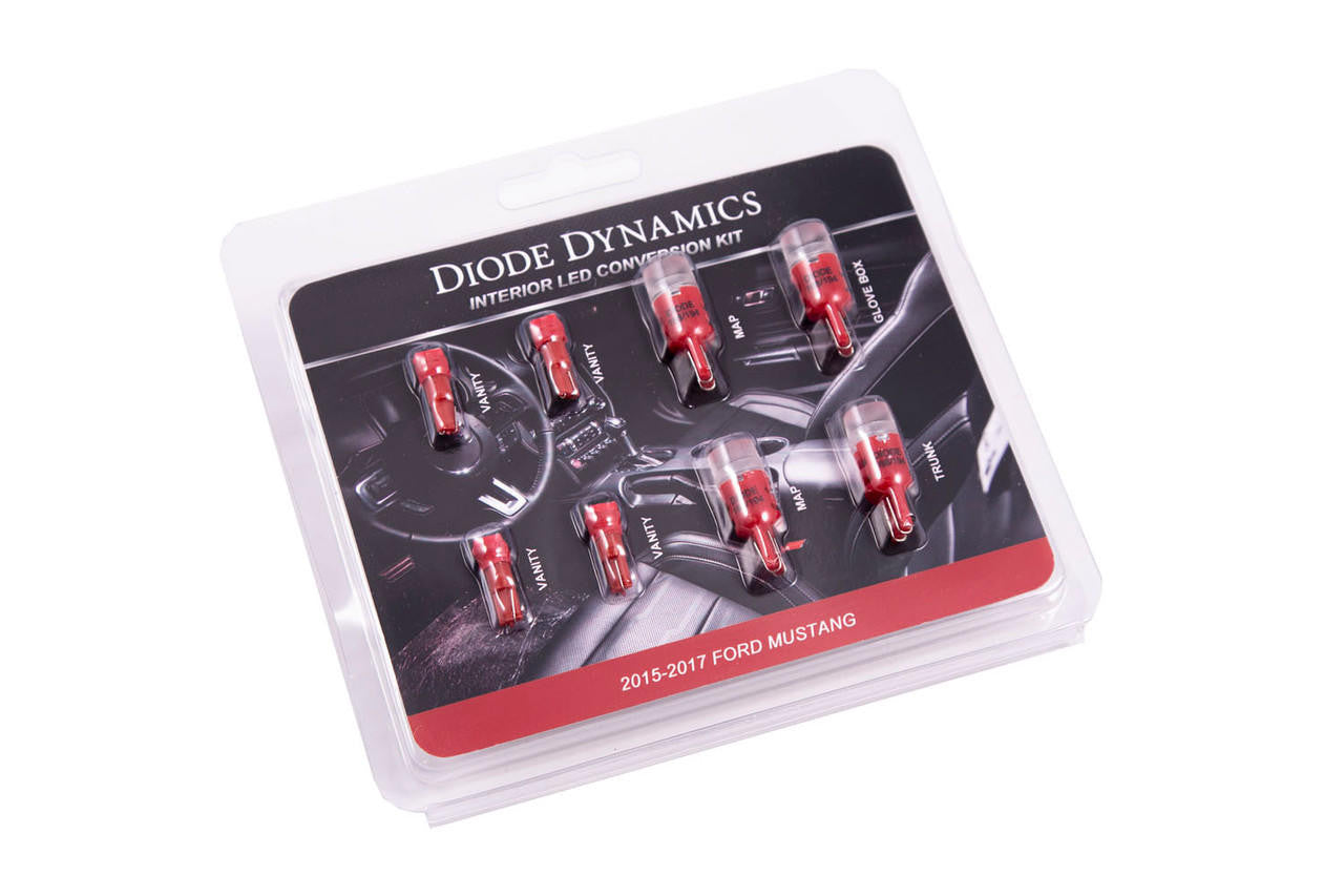 Diode Dynamics Mustang Interior Light Kit 15-17 Mustang Stage 2 Red Diode Dynamics DD0224 