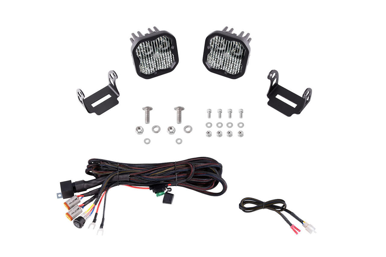 Diode Dynamics SS3 LED Ditch Light Kit for 2021 Ford Bronco, Sport White Combo Diode Dynamics DD7184 