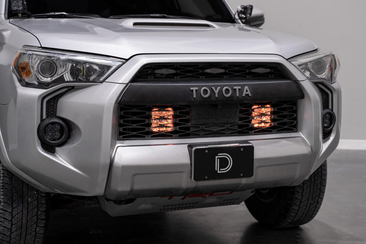 Diode Dynamics SS5 Stealth Grille LED 2-Pod Kit for 2014-2023 Toyota 4Runner, Pro Yellow Driving DD7541 