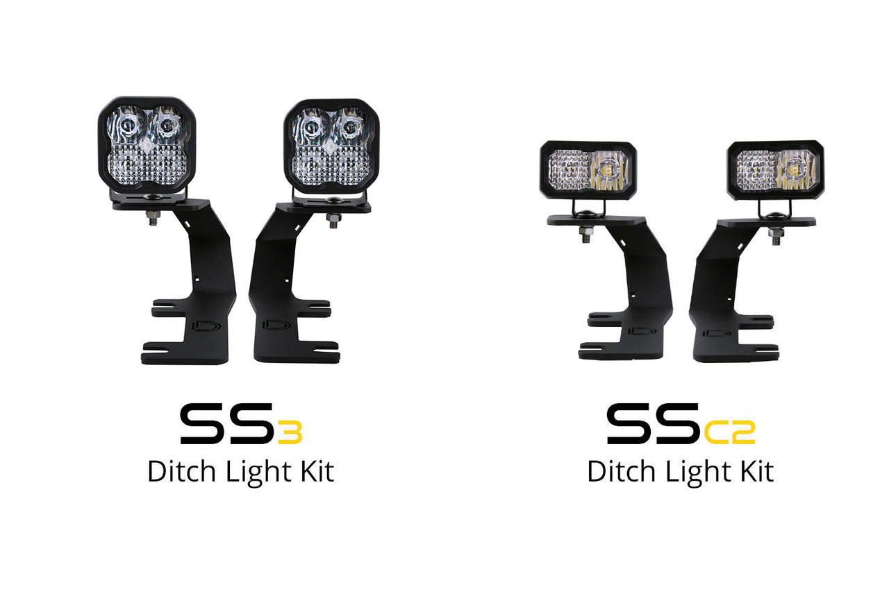 Diode Dynamics SSC2 LED Ditch Light Kit for 2014-2019 GMC Sierra 1500, Sport Yellow Combo Diode Dynamics DD6660-ssdtch-1139 