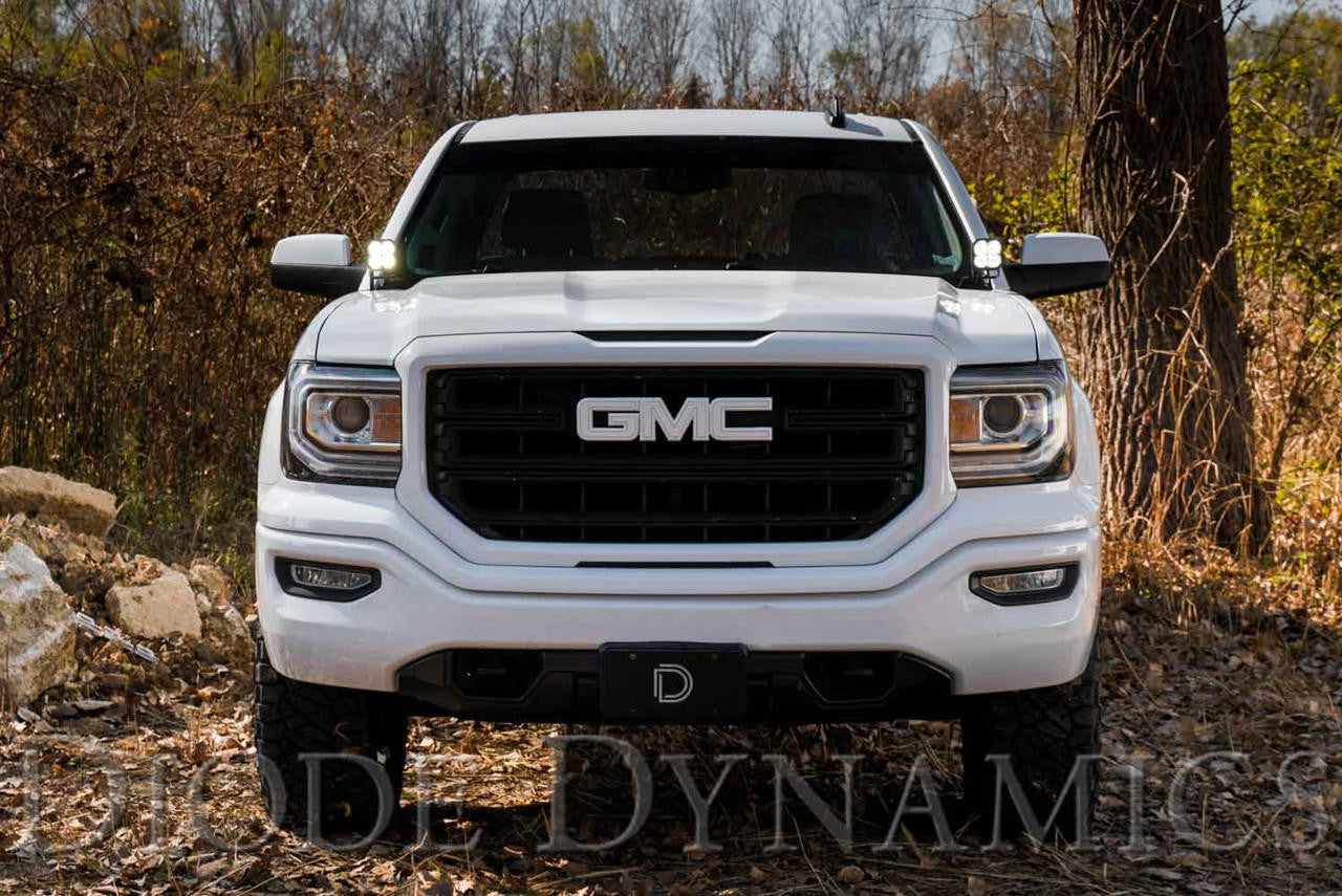 Diode Dynamics SSC2 LED Ditch Light Kit for 2014-2019 GMC Sierra 1500, Sport Yellow Combo Diode Dynamics DD6660-ssdtch-1139 