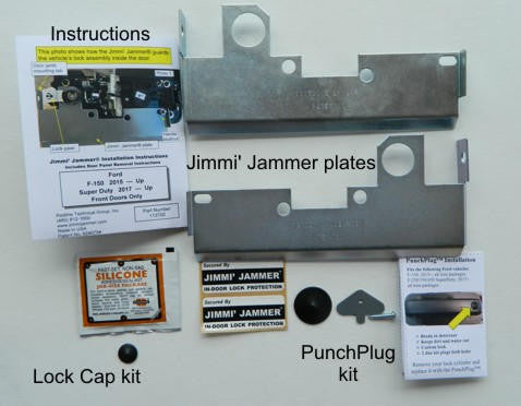 Jimmi Jammer Front In-Door Lock Protection for Ford Trucks 113700 