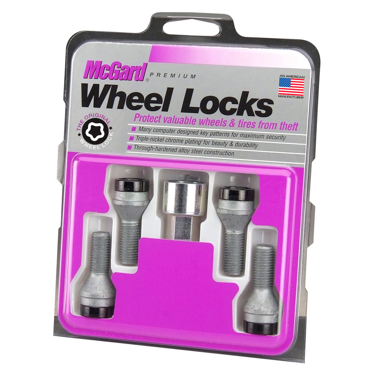 McGard Cone Seat Style Wheel Lock Bolts-Black 27305 
