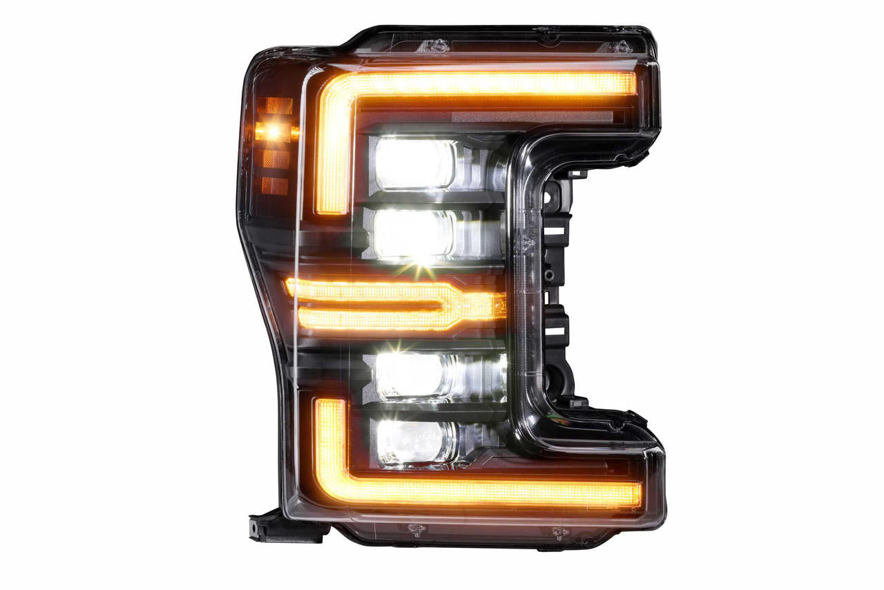 Morimoto XB LED Headlights: Ford Super Duty (17-19) (Pair / Amber DRL) (GEN 2) LF503.2-A-ASM 