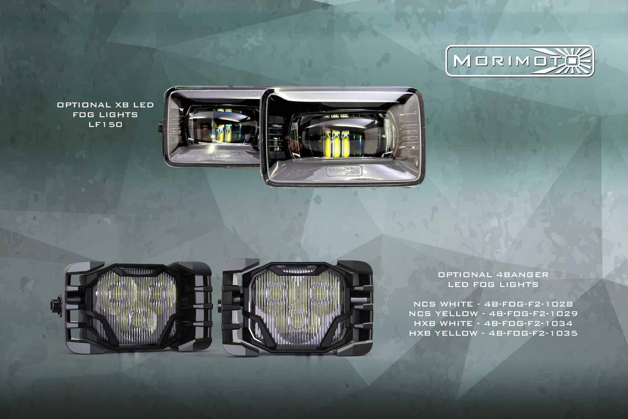 Morimoto XB LED Headlights: Ford Super Duty (17-19) (Pair / Amber DRL) (GEN 2) LF503.2-A-ASM 