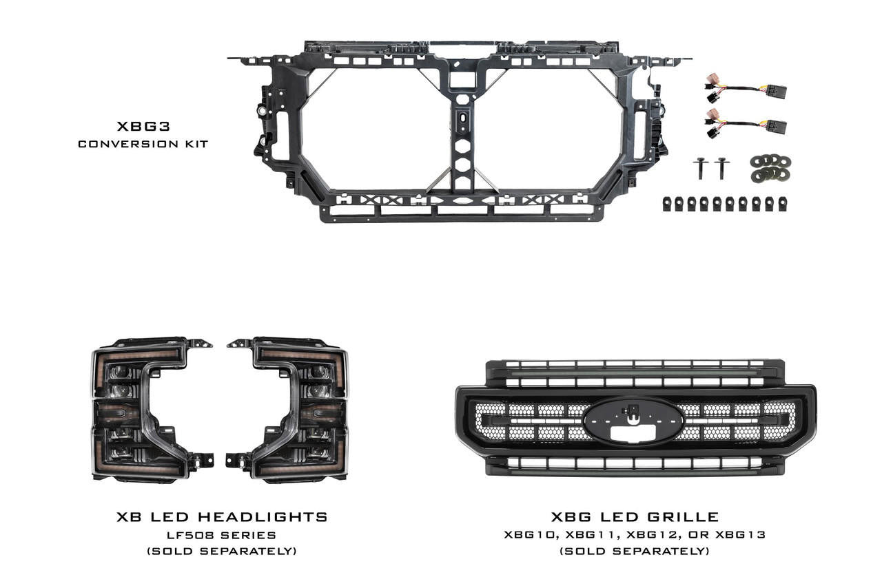 Morimoto XBG: Ford Super Duty Front End Conversion Kit (17-19 to 20-22) 