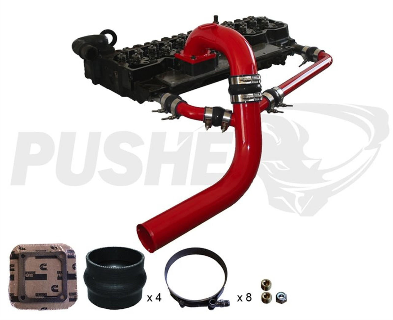 Pusher Intakes Pusher 3" Intake Manifold and 3" Cross-Air Package for 2003-2007 Dodge Cummins VAR-PDC0307CAK 