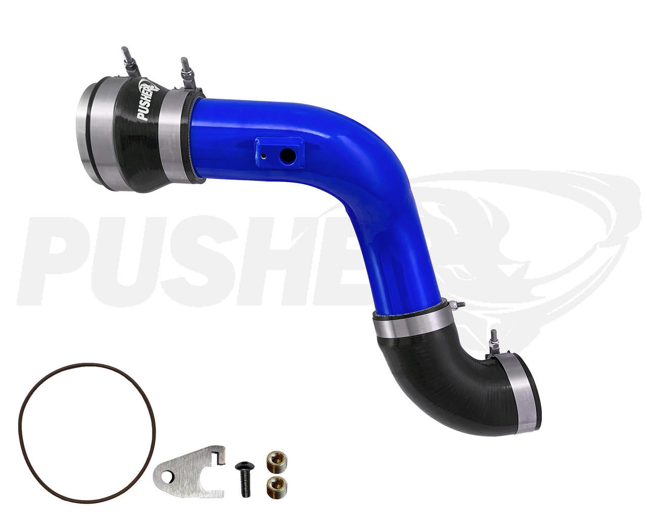 Pusher Intakes Pusher HD 3" Cold Side Charge Tube for 2017+ Ford F250/350 6.7L Powerstroke w/ Throttle Valve Adapter VAR-PFP17XXBTA 