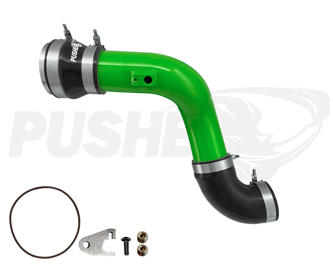 Pusher Intakes Pusher HD 3" Cold Side Charge Tube for 2017+ Ford F250/350 6.7L Powerstroke w/ Throttle Valve Adapter VAR-PFP17XXBTA 
