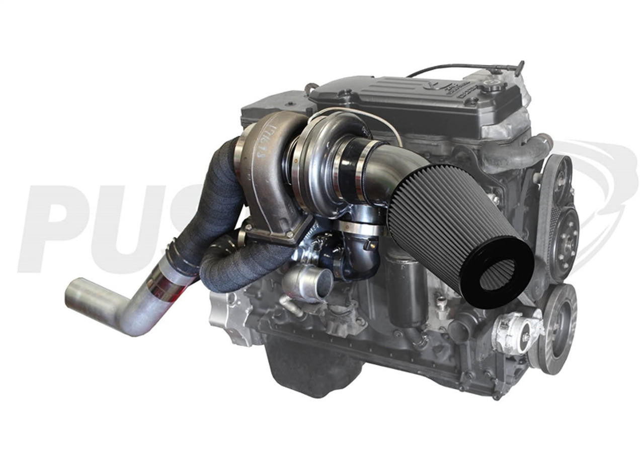 Pusher Intakes Pusher High Mount Compound Turbo System for 2003-2007 Dodge Cummins Trucks VAR-PDC0307HM 