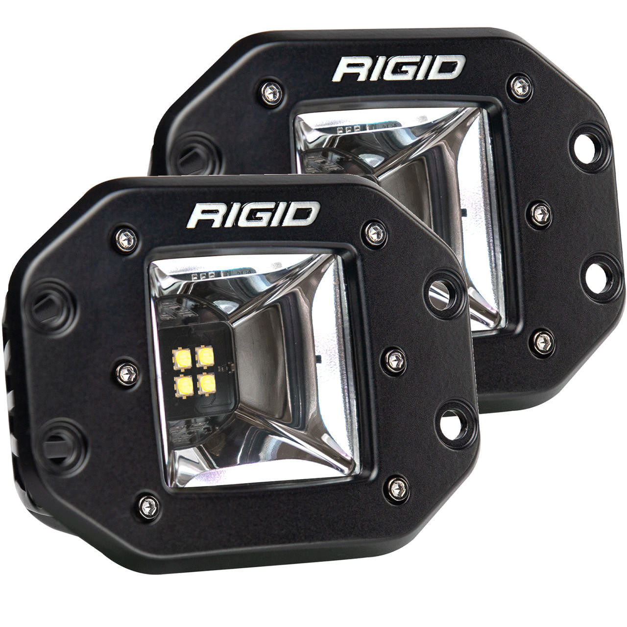 RIGID Industries Radiance+ Scene RGBW Flush Mount, Pair 682153 