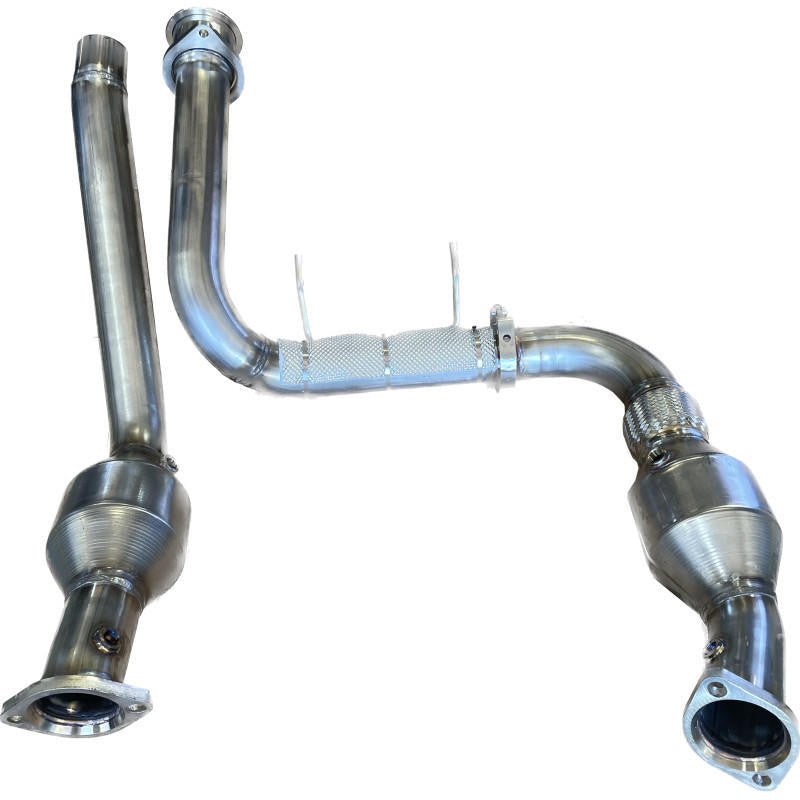 SPD Performance 2021+ Ford F-150 Raptor 3.5L Alpha Catted Downpipes 