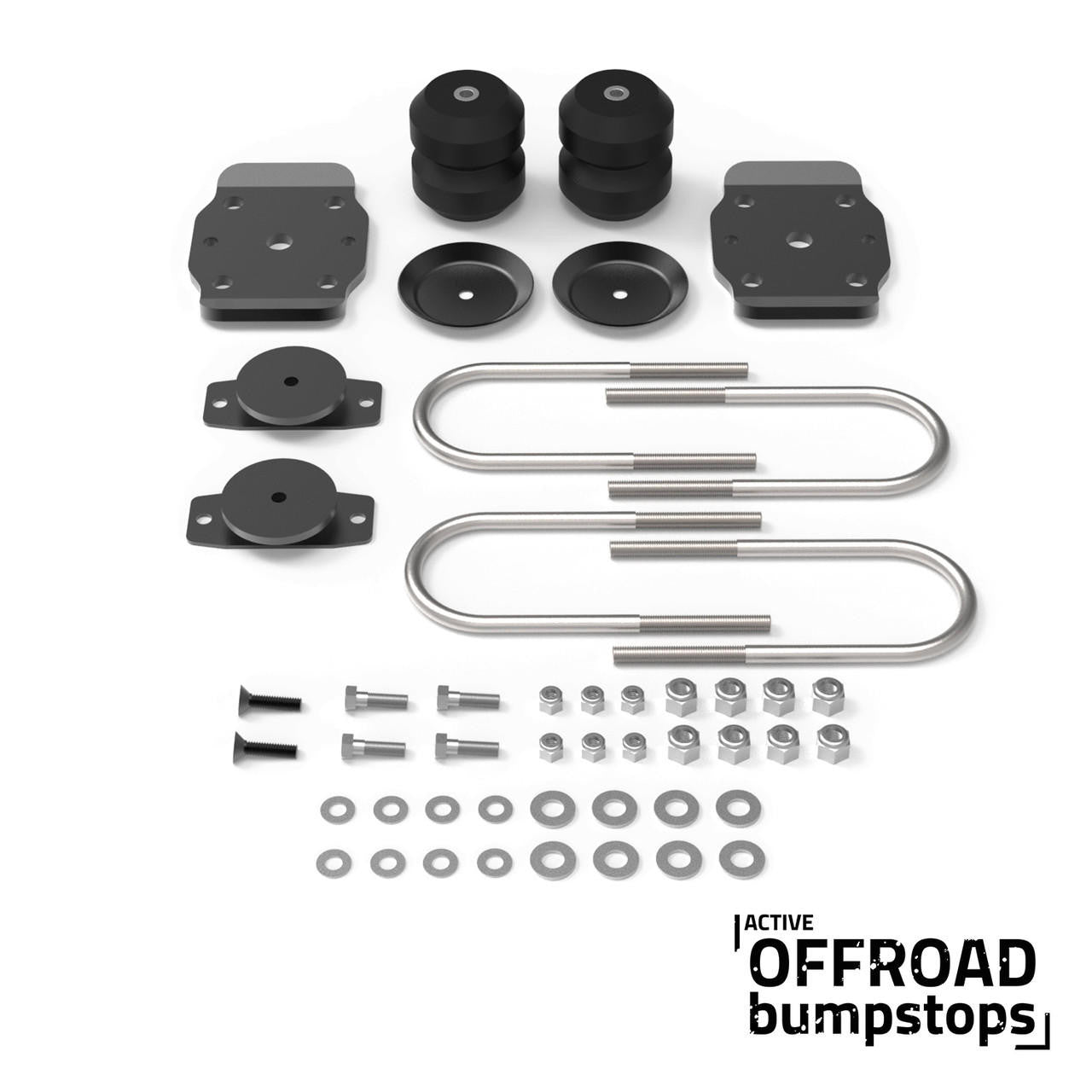 Timbren SES Active Off-Road Bumpstops with U-Bolt Flip Kit for 2015+ Chevy Colorado/GMC Canyon, Front Kit ABSGMFK 
